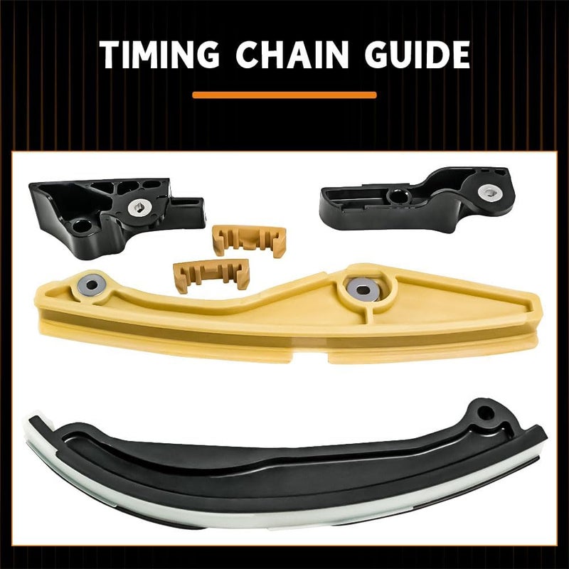 loosoo Engine Timing Chain Kit with Tensioner & Guide Compatible with 2011-2017 F150 Flex Taurus Edge Explorer Mustang Lincoln MKS MKX MKZ 3.7L 3.5L - Image 2